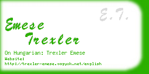 emese trexler business card